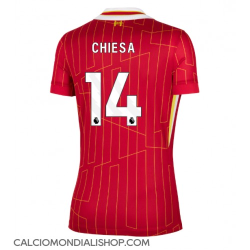 Maglie da calcio Liverpool Federico Chiesa #14 Prima Maglia Femminile 2024-25 Manica Corta